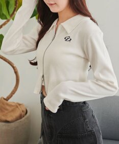 WEGO ヴィンテージライクWZIPトップス