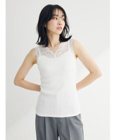 Green Parks レースタンクトップ