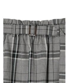 Green Parks 綿麻混バックルベルト付タイトスカート