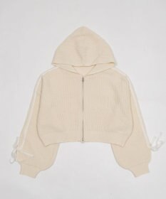 WEGO レースリボンニットパーカー