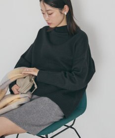 AMERICAN HOLIC モックネックコクーンニットプルオーバー