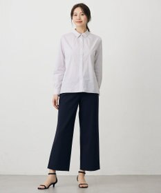 J.PRESS LADIES BEZ ドビーストライプ シャツカラー ブラウス