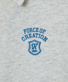 WEGO ハーフZIP襟付きショートスウェット