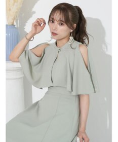 earth music&ecology ＳＥＴ２点ケープ＋キャミワンピース