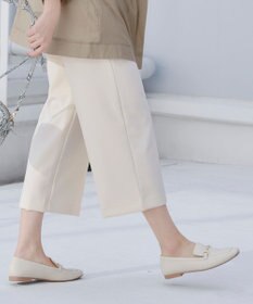 Tiaclasse L 【新色追加・洗える】センタープレスワイドパンツ