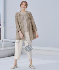 Tiaclasse L 【新色追加・洗える】センタープレスワイドパンツ