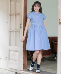 組曲 KIDS 【150-160㎝】シャンブレー ワンピース