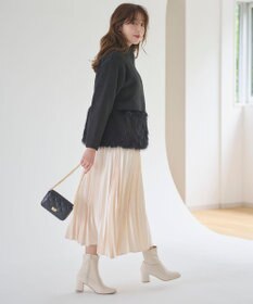 Feroux ウール混 ショートコート