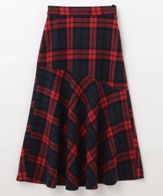 ANY 【ウエストゴム・洗える】タータンマーメイドスカート