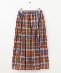 自由区 【WEB限定】シアーチェック ギャザースカート