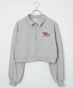 WEGO ハーフジップショートスウェット