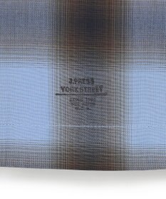 J.PRESS YORK STREET 【UNISEX】オンブレーチェック オープンカラーシャツ