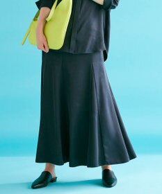ICB 【洗える】 ルゼブフィブリルサテン スカート