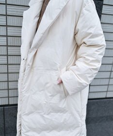 KWD 【日本製/高品質ダウン】DOWN COAT グリーンダウン ロングダウンコート