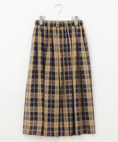 自由区 【WEB限定】シアーチェック ギャザースカート