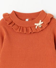 ANY KIDS 首フリル しあわせタッチ ニット