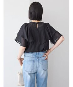 AMERICAN HOLIC 接触冷感シアーフリルブラウス