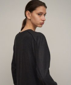 ATON MERINO COLLEGE JERSEY | Vネックドレス