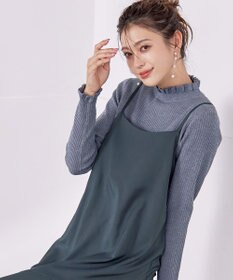 Tiaclasse 【洗える】アシンメトリーキャミワンピース