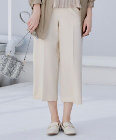 Tiaclasse L 【新色追加・洗える】センタープレスワイドパンツ