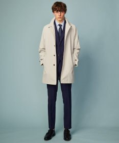 JOSEPH ABBOUD 【キングサイズ・サスティナブル素材/JAPANファブリック/撥水加工/マルチシーン対応】キューブテックス ステンカラー コート