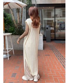 Green Parks 前後２Ｗａｙ　透かし柄ニットワンピース