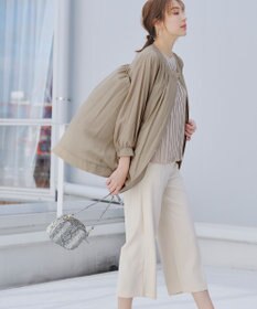 Tiaclasse L 【新色追加・洗える】センタープレスワイドパンツ