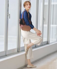 Tiaclasse L 【新色追加・洗える】センタープレスワイドパンツ