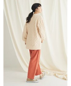 CRAFT STANDARD BOUTIQUE 洗えるモールケーブルニットチュニック