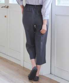 Tiaclasse L 【新色追加・洗える】センタープレスワイドパンツ