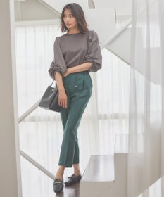 ANY 【セットアップ対応/ウエストゴム】イージィケア美脚テーパードパンツ