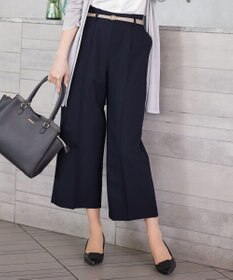 Tiaclasse L 【新色追加・洗える】センタープレスワイドパンツ