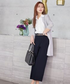 Tiaclasse L 【新色追加・洗える】センタープレスワイドパンツ