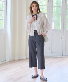 Tiaclasse L 【新色追加・洗える】センタープレスワイドパンツ