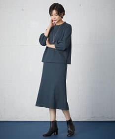 J.PRESS LADIES S 【洗える】ジャカード フレアー スカート