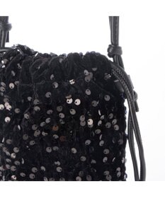 UNBILLION カシュカシュ cachecache / スパンコール巾着ミニショルダーバッグ