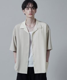 WEGO カラーブロックオープンカラーシャツ（S）