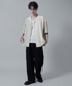 WEGO カラーブロックオープンカラーシャツ（S）