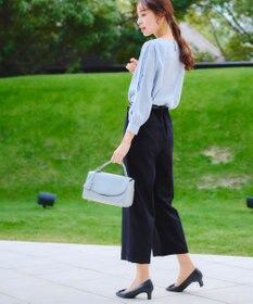 Tiaclasse L 【新色追加・洗える】センタープレスワイドパンツ