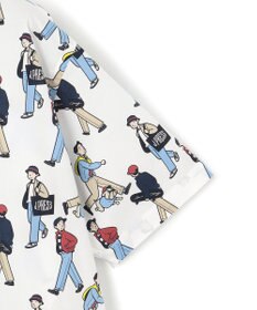 J.PRESS MEN 【AaronChang】【UNISEX】プリントタイプライター オープンカラーシャツ