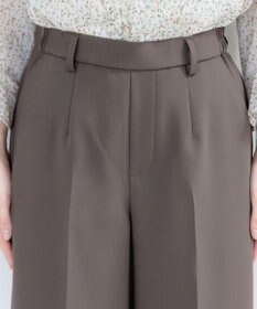 Tiaclasse L 【新色追加・洗える】センタープレスワイドパンツ