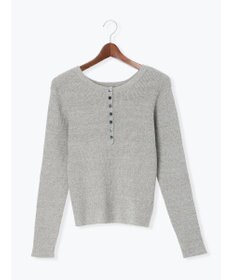 Te chichi ヘンリーネックマーブルニット