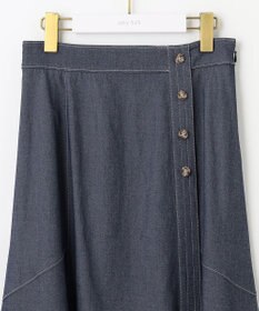 ANY SIS S 【洗える】ライトデニムライクシャンブレー スカート