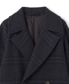 JOSEPH HOMME PLAID MELTON COAT