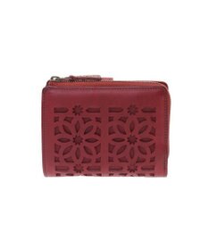 genten カットワーク 二つ折り財布