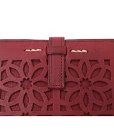 genten カットワーク 二つ折り財布