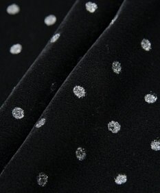 YECCA VECCA グリッタードットベロアナロースカート