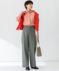 23区 S 【洗える】スラブツイルストレッチ ワイド パンツ