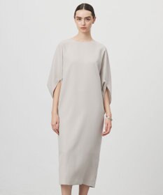 ICB L 【UVケア・接触冷感・速乾・防シワ・洗える】FluidBackSatinドルマンスリーブワンピース