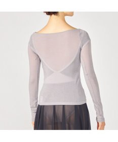 Chacott ボートネックトップ (サーモギア(R)糸使用）